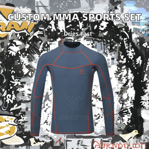 Camiseta de Manga Larga Personalizada con Logotipo para Hombre, 4 Piezas/Juego, Spandex/Nailon de Secado Rápido, Ropa de Gimnasio sin Costuras - Product Image 2