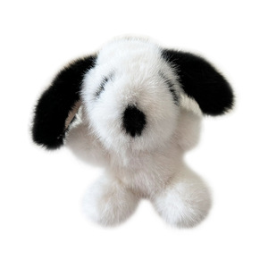 Cute Puppy Keychain Fashion Dog Keyring Pendant Creative Faux Mink Fur Couple Car Keyholder Bag Jewelry Charm <b>Accessories</b> - Product Image 6