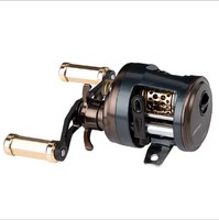 Moulinet de pêche à tambour Lua miniature en métal JKS Mini roue à tambour à longue portée en carbone avec coupe à ligne peu profonde