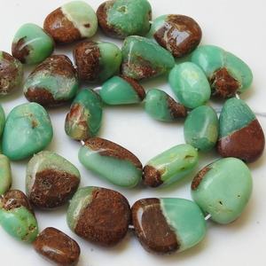 Crisoprasa Bio Color, Pepitas Lisas Pulimentadas, Suministros al por Mayor de Gemas y Cuentas PME, Piedra Natural, Hilo de 14 Pulgadas, 18x15 a 10x6 mm, 0.35 mm - Product Image 1