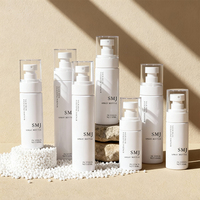 Bouteilles vides en plastique PE pour eau, huiles, parfums, avec pompe pulvérisatrice, 100 ml, 80 ml, 50 ml, cosmétiques, blanches, pour toner, vaporisateur fin