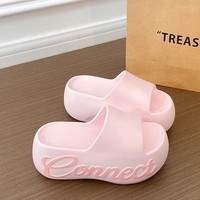 Claquettes d'été pour femmes à semelle épaisse en EVA, antidérapantes, avec nœud et découpes latérales, OEM, vente en gros, personnalisables, faible MOQ