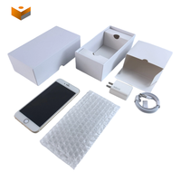 Boîte cadeau en papier vierge en gros, personnalisable avec logo, pour emballage de câble de chargeur de téléphone portable avec insert en papier