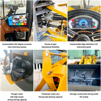 Loader Multifungsi 2ton 3ton 4ton 5ton Sesuai Standar CE EPA, Mesin Diesel, Mini Front End Wheel Loader dengan Attachment Bucket 4x4