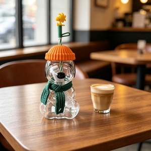Nuova Tazza in Vetro a Forma di Cucciolo, Resistente al Calore, con Coperchio Traspirante, Elegante e Portatile per <span class=keywords><strong>Casa</strong></span> - Product Image 4