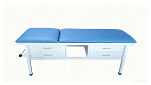 Table d'examen hospitalière réglable avec dossier et tiroirs BT-EA028, <span class=keywords><strong>lit</strong></span> d'examen patient avec matelas en PU, prix du <span class=keywords><strong>lit</strong></span> patient - Product Image 3