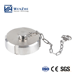 Bouchon obturateur sanitaire en acier inoxydable 304 PN16, certifié CE, forgé, poli, pour soudure alimentaire carrée - Product Image 2