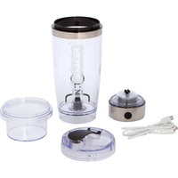 600ML/20OZ Portable Gym En Plein Air USB Rechargeable Électrique Vortex Poudre Shaker Bouteilles D'eau avec Stockage De Protéines