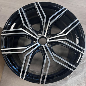 Rines Modificados de Alta Calidad, Personalizados, de 15 16 17 18 19 20 21 22 23 24 26 Pulgadas, Negros, con Cara Mecanizada, de Aleación Forjada, para <span class=keywords><strong>Audi</strong></span> A8 <span class=keywords><strong>Q4</strong></span> R8 - Product Image 2