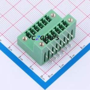 KF2EDGRTM-3.5-2*6P Plug-in Terminal Block Bent Lead Through Hole,P=3.5mm Board-to-Board / Socket Closed Screw Fixing 2x6P 3.5mm - Product Image 1