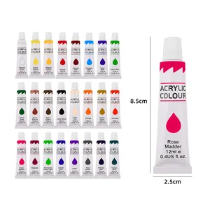 Xin Bowen Factory Direct Sale 24 color pigment Acrylic Paint Set Hand-Painted Wall Painting DIY Graffiti Paints