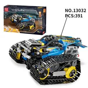 Mold King 13032 Blue Technic Tank Bausteine Kinder Pädagogische Konstruktion Ziegel Spielzeug Kunststoff Bau spielzeug