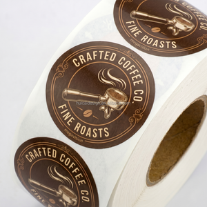 Étiquettes rondes personnalisées certifiées RoHS, autocollantes, imperméables, pour les emballages de boissons (bubble tea, café) et de produits alimentaires - Product Image 5