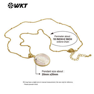 WT-JN032 nuovo Hotsales bianco guscio intagliato <span class=keywords><strong>maria</strong></span> <span class=keywords><strong>di</strong></span> Guadalupe ciondolo oro lunetta bianco conchiglia Jesus Mary collana - Product Image 6