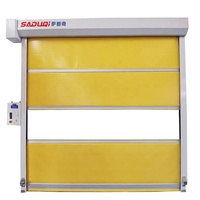 Porte à capot roulant rapide en PVC moderne personnalisée avec capteur haute vitesse et fonction étanche pour entrepôt
