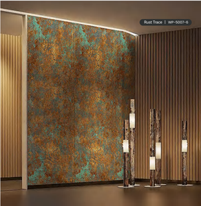 Panneaux muraux de luxe en fausse pierre avec texture ardoise dorée pour les encadrements de portes commerciales intérieures/extérieures et la <span class=keywords><strong>décoration</strong></span> de fonds de maison - Product Image 1