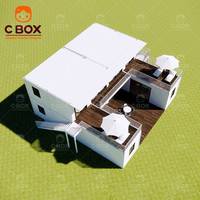 Cbox Construction rapide Villa modulaire préfabriquée de luxe Démontable Restaurant Bureau Insonorisé Hôtel Resort Bar Maison conteneur en kit