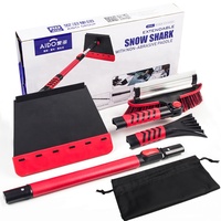 Kit de brosse à neige détachable, balai à neige et grattoir à glace, ensemble de déneigement d'urgence pour voiture, camping, jardin, activités de plein air