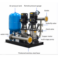 Pompe de surpression multi-étages hygiénique en acier inoxydable à commande entièrement automatique, directement de l'usine, pour système d'osmose inverse (RO)