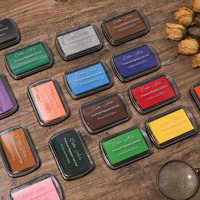 Nouvelle Grande Tamponneuse à Encre Pigmentée Multi-Usages pour Tissu, Papier, Bois - Idéale pour les Carnets de Notes et les Tampons du Nouvel An