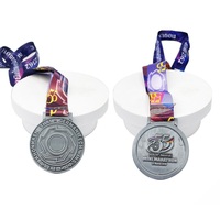 Médaille personnalisée en alliage de zinc pour marathon sportif, prix Marathon 3D, vente chaude en usine