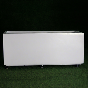 Macetas de Jardín Rectangulares Clásicas de FRP KNT, Duraderas, Ligeras, Blancas, para Uso en Hogares, Centros Comerciales y Hoteles - Product Image 1