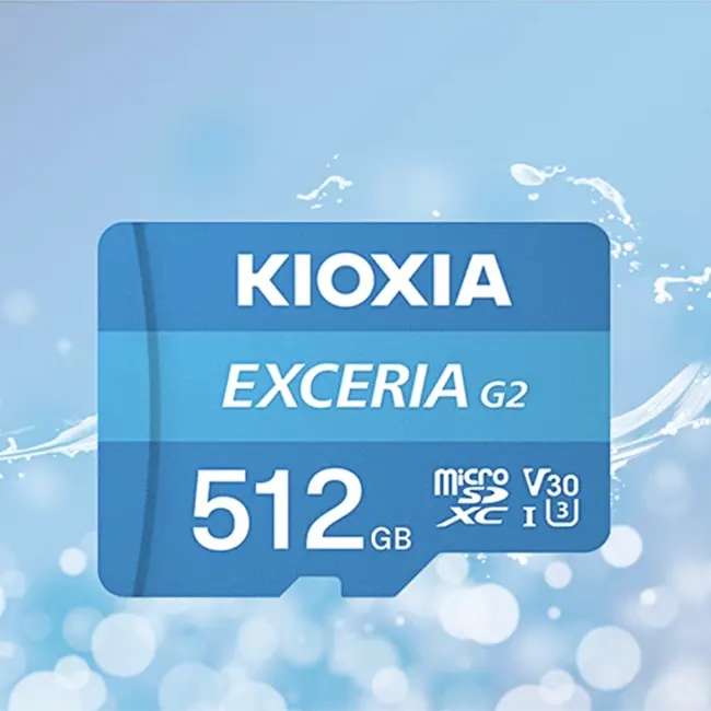 TOP-Qualität KIOXIA EXCERIA G2 TF-Karte U3 V30 C10 A1 Hoch geschwindigkeit für 4K-Videoaufzeichnung Mini-SD-Karte 512-Gbit-Speicherkarte