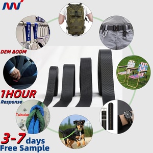 Biểu Tượng Tùy Chỉnh 1.5 "Jacquard Dệt <span class=keywords><strong>Nylon</strong></span> Vải Bền Ba Lô Dây Đeo Vai Hành Lý Xử Lý Gia Cố Túi Phụ Kiện - Product Image 1