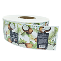 Étiquette de bouteille en papier synthétique personnalisée, autocollant durable enveloppant pour bouteilles à pompe de 500 ml, produits de savon et de soin de la peau