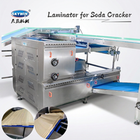 Laminoir à pâte à biscuits commercial équipé d'un système de saupoudrage pour la production de biscuits soda et panda, machine à fabriquer des biscuits