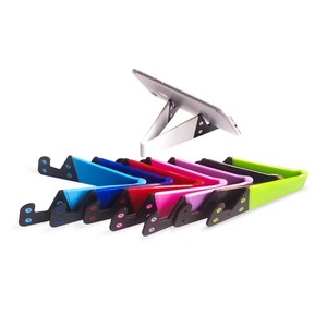 V-Clip Mini Phone <b>Tablet</b> <b>Stand</b> Portable Folding Adjustable Desk Mount Universal for Mobile Phones and <b>Tablets</b> - Product Image 3