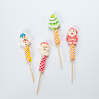 Bonbons en bâtonnets de guimauve fruités en forme d'animaux de dessin animé (petit cochon, poussin, champignon) halal et végétaliens, bon marché, fabriqués en Chine, en boîte