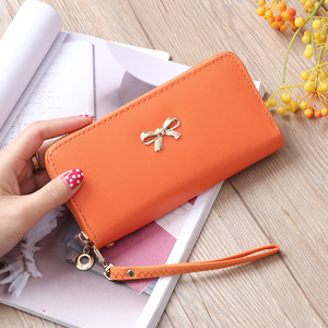 Hot Sale Women's Korean Style PU Leather Wallet Fashionable RFID Feature Card Holder Nylon Lining Zipper <strong>Long</strong> Clutch <strong>Purse</strong> - Product Image 5