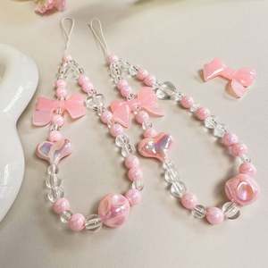 Cadenas para Teléfono Móvil con Cuentas Acrílicas de Diseño Moderno y Encantador para Chicas, Cordón para Teléfono Móvil - Product Image 6