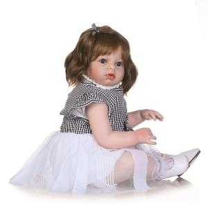 Muñeca <span class=keywords><strong>de</strong></span> Silicona <span class=keywords><strong>de</strong></span> Simulación <span class=keywords><strong>de</strong></span> Niña Pequeña <span class=keywords><strong>para</strong></span> Primer Cumpleaños, Modelo <span class=keywords><strong>de</strong></span> Ropa, Accesorio <span class=keywords><strong>de</strong></span> Fotografía, Vestido Estilo Occidental Europeo <span class=keywords><strong>para</strong></span> Bebé Reborn - Product Image 3