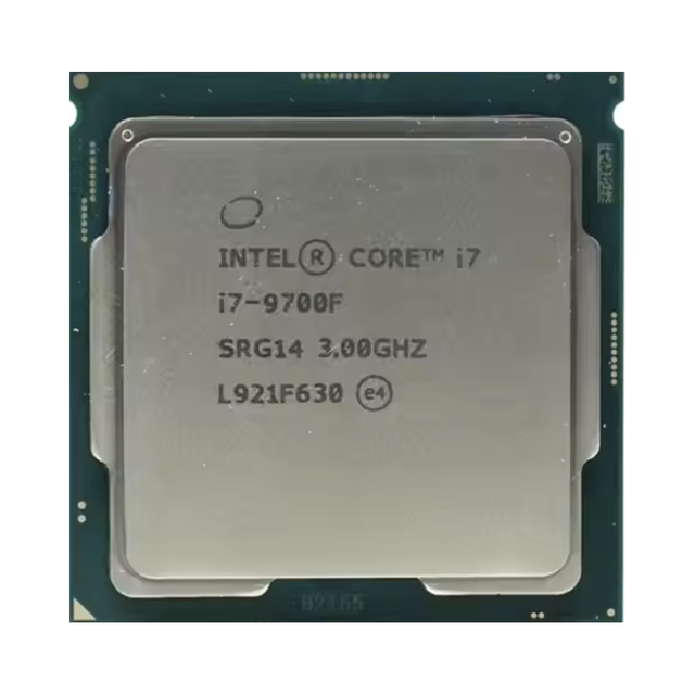 Used I7-9700F Processor 8 Cores 8 Threads Base Turbo LGA 1151 12MB Cache 14nm 65W TDP for Desktop Use