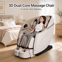 Sillón de Masaje de Doble Núcleo con Compresión de Aire y Calor para Relajación Corporal, 110V-240V, Estilo Coreano, para Spa en Casa