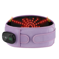 Ceinture de massage lombaire sans fil en néoprène à vibration chauffante, design personnalisé, pour soulager les douleurs du bas du dos, masseur de taille portable avec chaleur