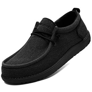 ITAZERO-mocasines informales de lona para hombre, zapatos de estilo náuticos para caminar