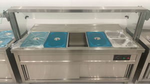 Bain-marie électrique industriel sur pied le plus vendu, chauffe-plats rapide pour restauration rapide avec garantie d'un an pour la présentation de plats en buffet - Product Image 2