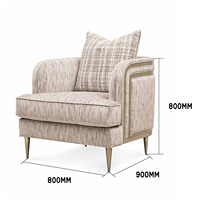 Fauteuil de loisirs au design classique italien moderne, fauteuil de salon en bois massif, mobilier de maison, chaise d'église avec accoudoirs