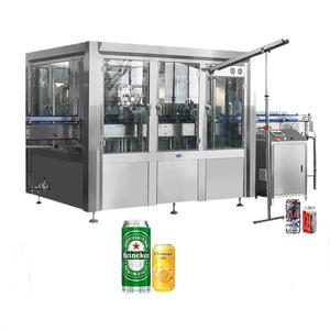 <b>Small</b> Automatic Mechanical Motor & <b>Pump</b> Plastic Glass Jar Soda Filling High Accuracy Beverage Canning Machine - Product Image 3