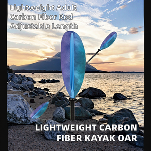 Meilleure pagaie marine réglable en fibre de carbone, lames en polypropylène renforcé de fibre de verre, longueur 234 cm, légère - Product Image 2