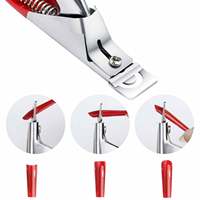 Coupe-ongles professionnel réglable en acier inoxydable acrylique en forme de U coupe-bord droit outil de manucure confortable pour Salon