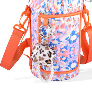 Bouteille d'eau de motivation 1 Gallon / 128oz avec marqueur de temps et paille, étanche sans BPA avec sac à motif - Product Image 2