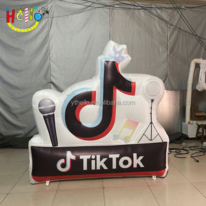 Merk Promotie Verjaardagsfeest Commerciële Opblaasbare Logo Prop Decoratie Tik Tok - Product Image 2