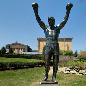 تمثال برونزي ، بوكسر نحاسي ، ديكور للحديقة, تمثال برونزي بحجم الحياة ، بوكسر من النحاس المعدني ، ديكور للحديقة - Product Image 2