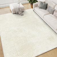 Tapis de maison moderne simple antidérapant, style crème, puzzle, résistant à la saleté, pour canapé, table basse, chambre à coucher, sol, couverture de chevet