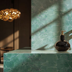 Runpin 2025 Pierre de quartz artificielle verte polie, grande dalle pour panneaux muraux, décoration intérieure, <span class=keywords><strong>prix</strong></span> de gros, faible MOQ, projet - Product Image 2