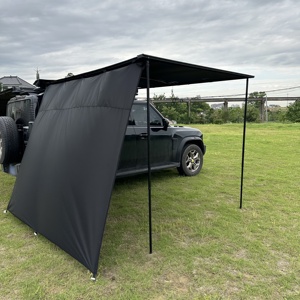 Tenda laterale larga 2500mm SUV 4WD tenda tenda finestra telo di estensione in stile moderno campeggio auto <span class=keywords><strong>tende</strong></span> anteriori nero - Product Image 3